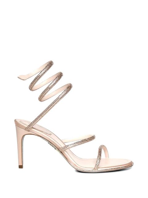 René Caovilla Cleo embellished wrap sandals - Pink - zdjęcie produktu nr 1