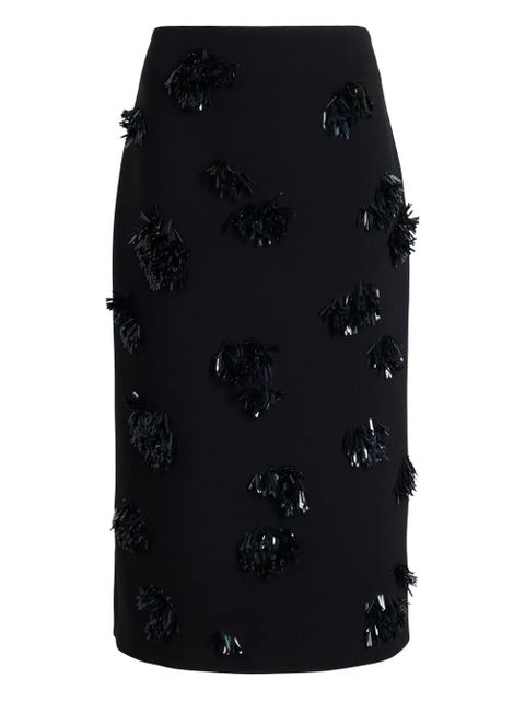 Proenza Schouler Moira embroidered skirt - Black - zdjęcie produktu nr 1