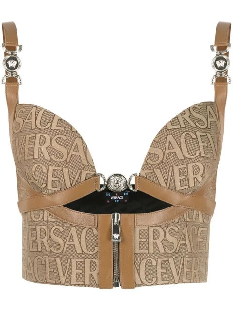 Versace Versace Allover bustier top - Brown - zdjęcie produktu nr 1
