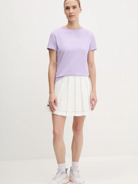 Guess t-shirt BRIANA damski kolor różowy V3BI11 J1314