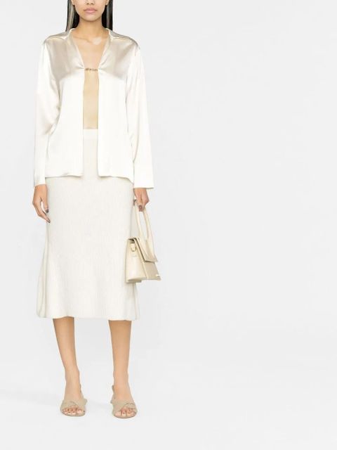 Jacquemus Notte logo plaque blouse - Neutrals - zdjęcie produktu nr 2