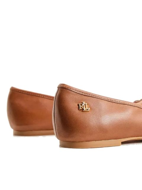 Lauren Ralph Lauren bow-embellishment ballet flats - Brown