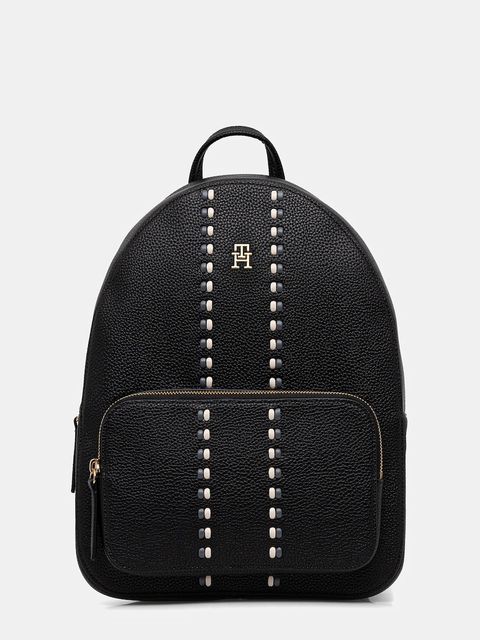 Tommy Hilfiger plecak damski kolor czarny duży z aplikacją AW0AW18159 - zdjęcie produktu nr 1