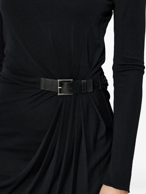 TOM FORD belt-detail midi dress - Black
