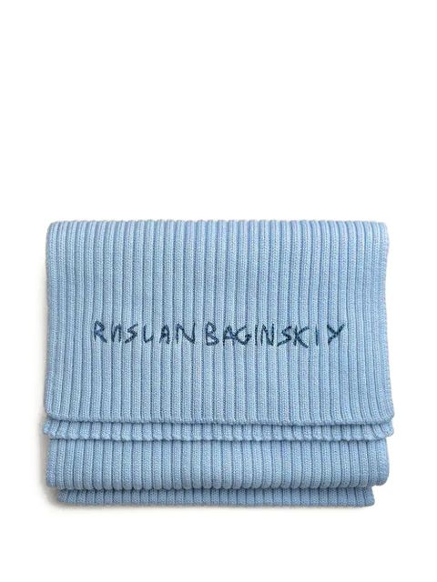 Ruslan Baginskiy ribbed scarf - Blue - zdjęcie produktu nr 1