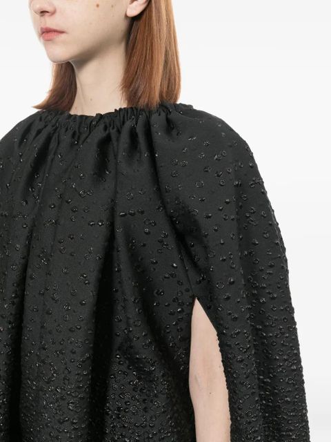 Comme Des Garçons textured coat - Black