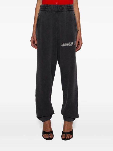 Alexander Wang logo-print track pants - Black