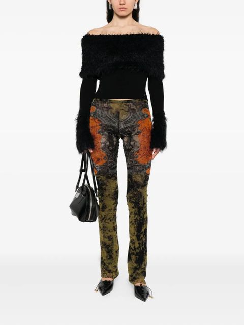 Jean Paul Gaultier shearling sweater - Black