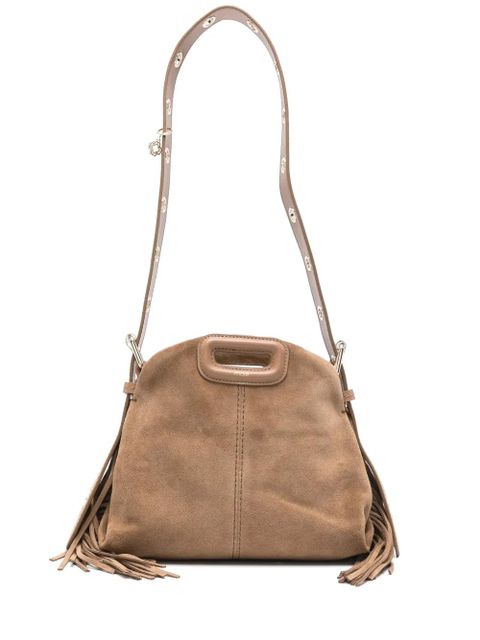 Maje mini Miss M suede bag - Brown - zdjęcie produktu nr 1