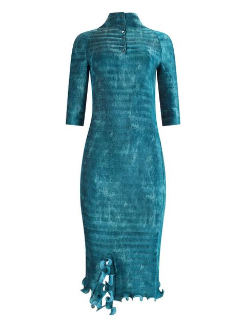 FENDI pleated faded midi dress - Blue - zdjęcie produktu nr 2