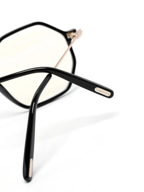 TOM FORD Eyewear geometric-frame glasses - Black