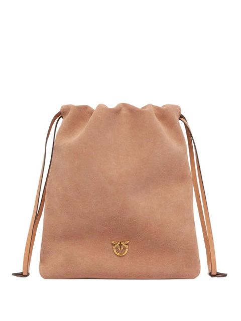 PINKO drawstring suede bag - Neutrals - zdjęcie produktu nr 1