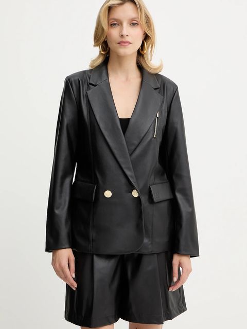 Armani Exchange marynarka kolor czarny jednorzędowa gładka XW001280 AF16106 - zdjęcie produktu nr 1