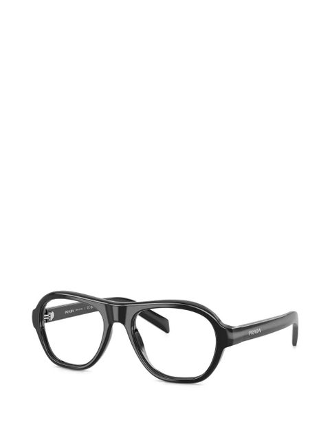 Prada Eyewear oval-frame glasses - Black - zdjęcie produktu nr 2