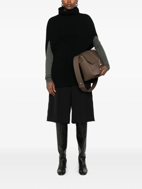 Jil Sander frayed-hem shorts - Black - zdjęcie produktu nr 2