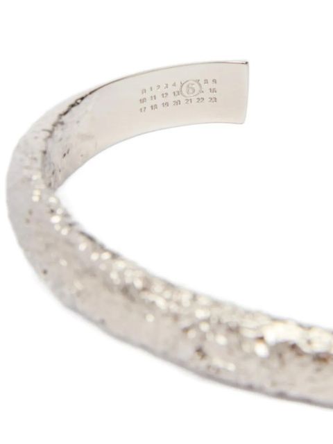 MM6 Maison Margiela textured-finish bracelet - Silver