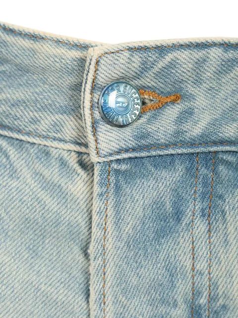 Diesel logo-patch wide-leg jeans - Blue