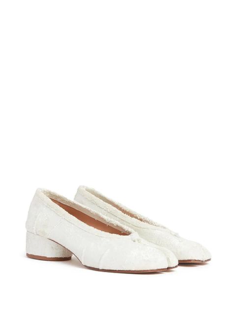 Maison Margiela 30mm Tabi pumps - White