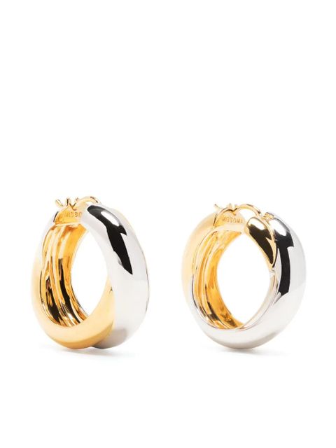 Missoma x Lucy Williams two-tone entwine hoops - Gold - zdjęcie produktu nr 1