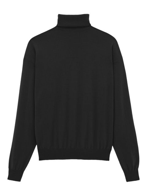 Saint Laurent high-neck wool jumper - Black - zdjęcie produktu nr 2