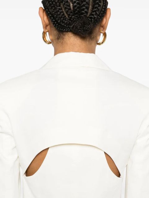 PINKO cut-out blazer - Neutrals