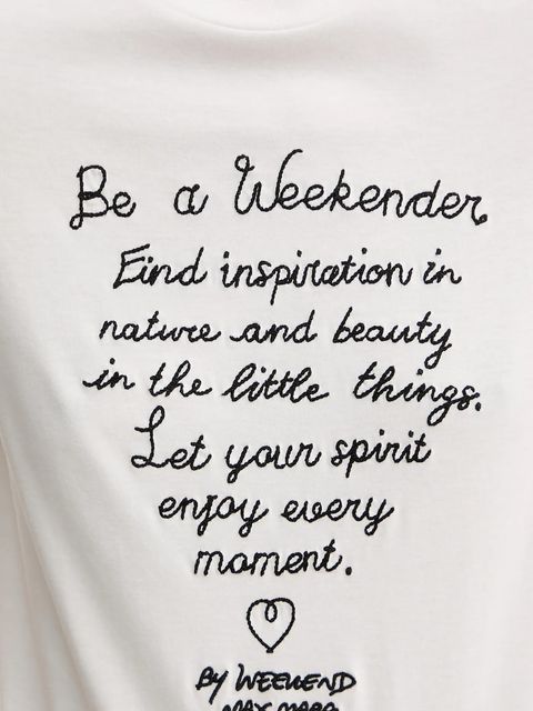 Weekend Max Mara t-shirt bawełniany ARA damski kolor biały 2525976041600