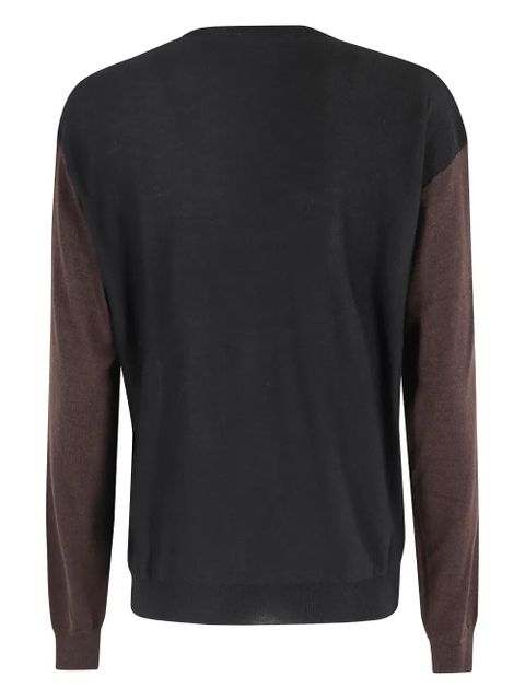 SOLOTRE colour-block sweater - Brown - zdjęcie produktu nr 2