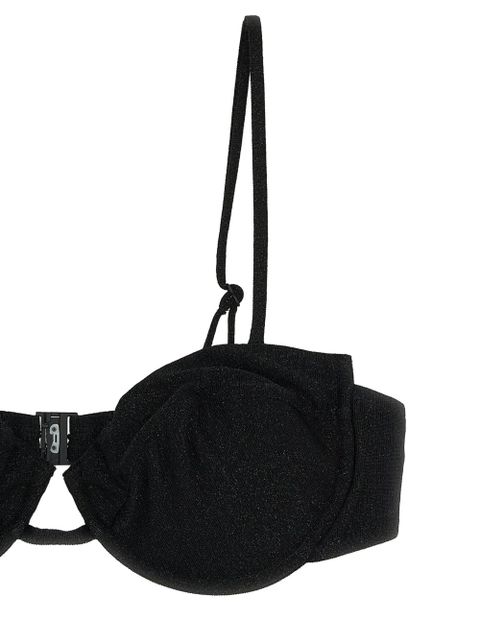 MC2 Saint Barth Salina lurex underwire bikini top - Black