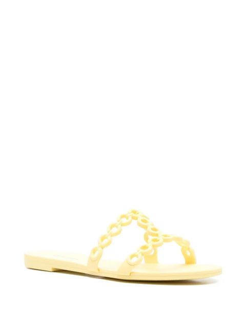 Aquazzura Infinity chain-detail sandals - Yellow - zdjęcie produktu nr 2