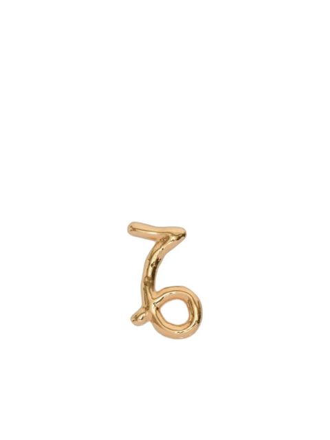 Jil Sander zodiac-sign single earring - Gold - zdjęcie produktu nr 1