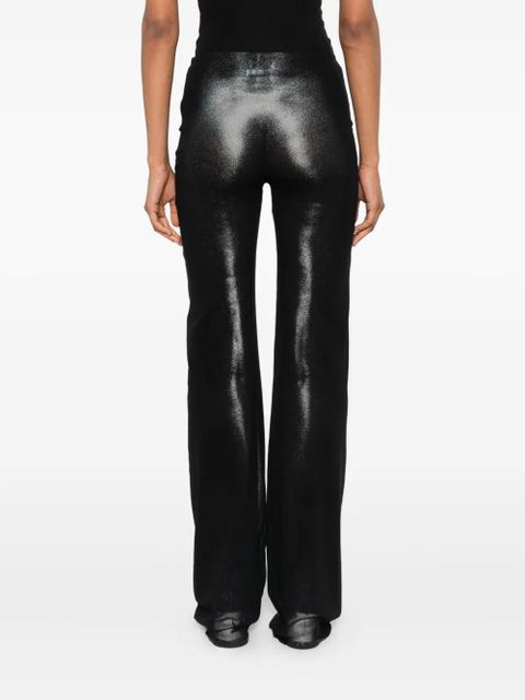 Jean Paul Gaultier body-print straight trousers - Black