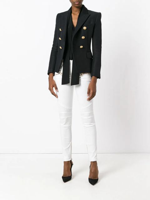 Balmain skinny biker trousers - White - zdjęcie produktu nr 2