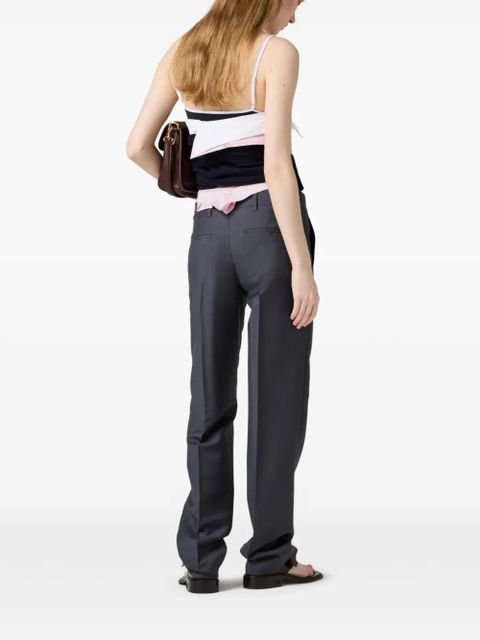 Miu Miu pressed-crease trousers - Grey