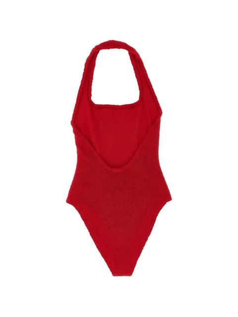 Hunza G American crinkle neckline sandy swimsuit - Red - zdjęcie produktu nr 2