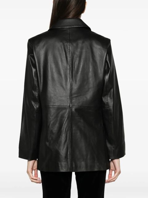 Reformation Veda Dalia leather blazer - Black - zdjęcie produktu nr 2