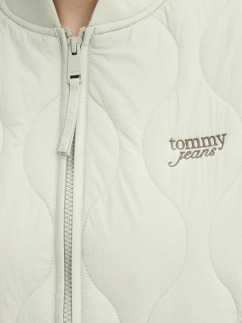 Tommy Jeans kurtka kolor zielony przejściowa DW0DW20962