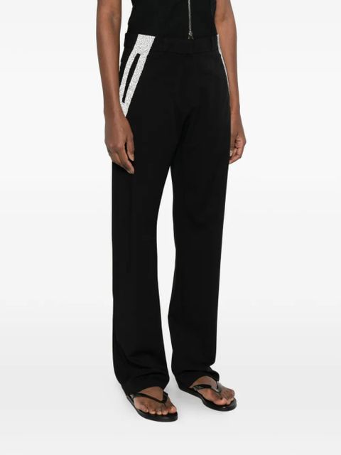 Coperni taped tailored trousers - Black