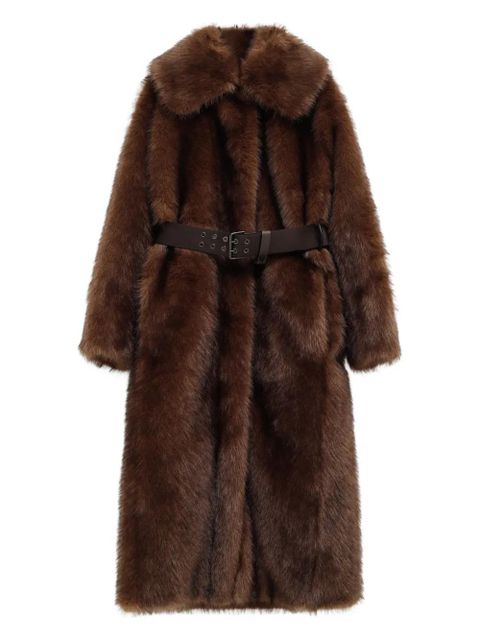 Moncler Grenoble belted coat - Brown - zdjęcie produktu nr 1