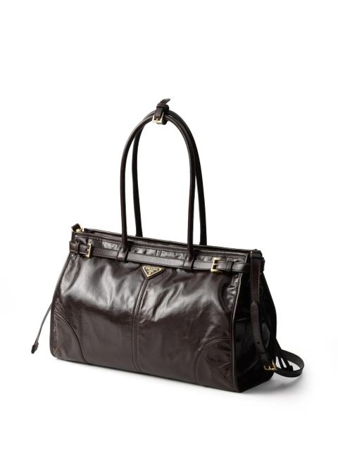 Prada large Bonnie tote bag - Brown