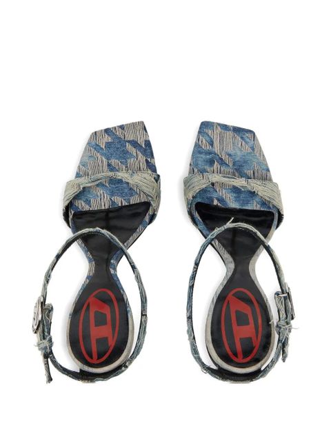 Diesel D-Amber-Wedge sandals - Blue