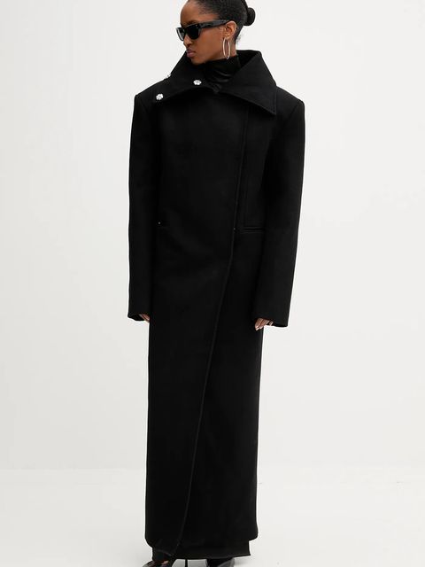 PRESSIAT płaszcz kolor czarny PRE312FW24 - zdjęcie produktu nr 2