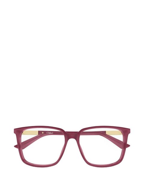 Chloé Eyewear square-frame glasses - Pink - zdjęcie produktu nr 1