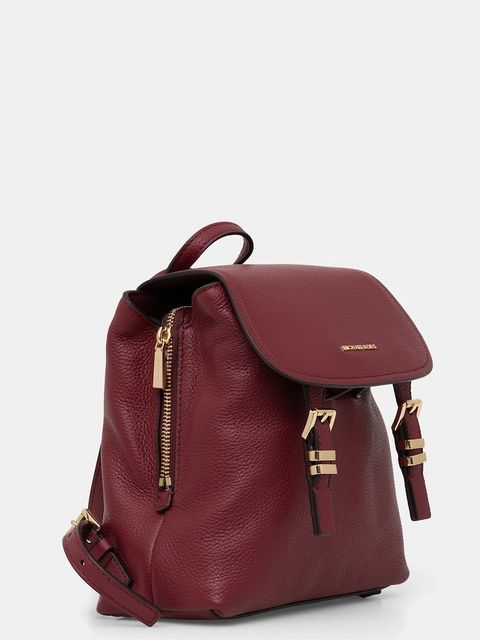 MICHAEL Michael Kors plecak skórzany QUINN damski kolor bordowy mały gładki 30T5GQNB0L - zdjęcie produktu nr 2