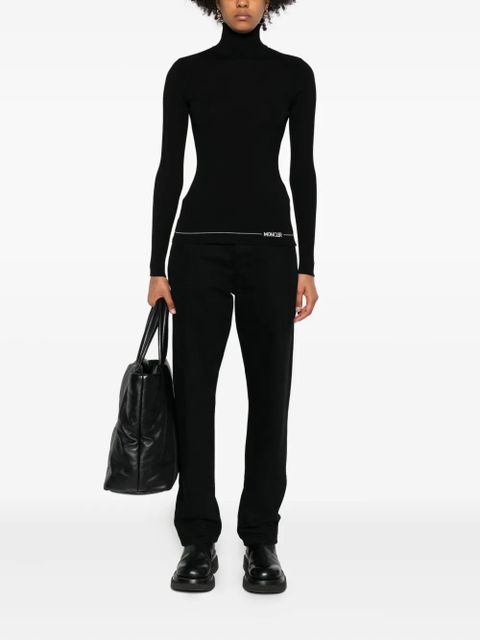 Moncler ribbed turtleneck sweater - Black