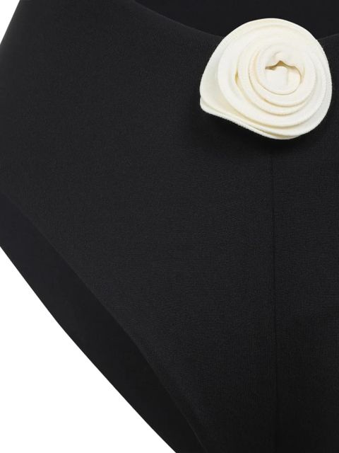 La Reveche floral-appliqué swimsuit - Black