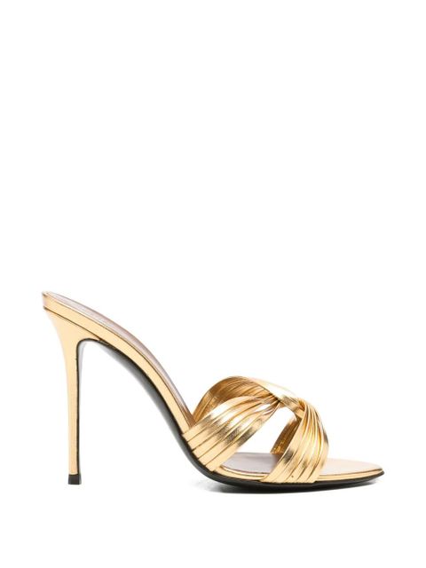 Giuseppe Zanotti knotted strap sandals - Gold - zdjęcie produktu nr 1