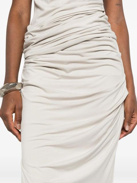 ENTIRE STUDIOS ruched drape maxi skirt - Grey