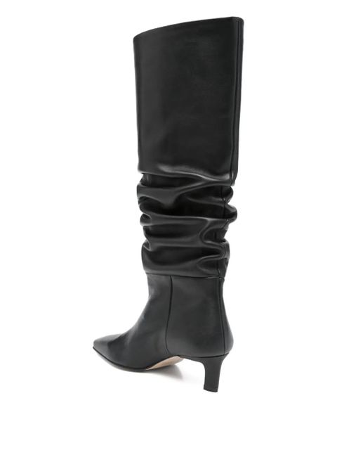 ALOHAS 50mm Kalila slouch calf leather boots - Black