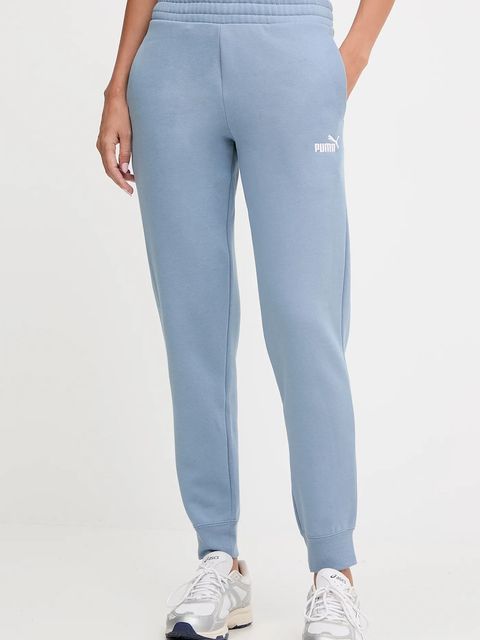 Puma spodnie dresowe kolor niebieski gładkie 682449 - zdjęcie produktu nr 1