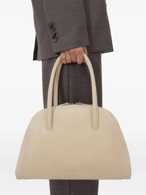 LouLou de Saison small Brahms zip leather tote bag - Neutrals - zdjęcie produktu nr 1